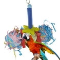 thumbnail image 1 of Flmtop Parrot Bird African Gray Bites Climb Chew Toy Hanging Strip Rope Pet Cage Decor Random Color, 1 of 8