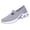 Gray, variant on Willtoo Orthopedic Dress Shoes for Women Arch Support Non Slip Slip on Running Shoes Wide Width Knitted Mesh Stretch House Shoes Comfort 2026 Foam Shoes