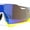 Miroir Sarcelle Jaune Argent, variante sur Lunettes de Soleil Sport en Plastique pour Hommes Tendance Futuristes Couleur Miroir Oversize Bouclier Argent Jaune Sarcelle Miroir