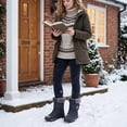 thumbnail image 3 of Ablanczoom Women Snow Boots Slip On Mid Calf Winter Boots for Women Comfortable Shoes, 3 of 8