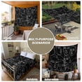 thumbnail image 6 of Abstract Style Tapestry for Bedroom Wall Hanging Tapestry, Black Face Line Modern Character Art Ceiling Backdrop Tapestries Poster Blanket Wall Decor for Teens Room Living Room Dorm 39" x 59", 6 of 8