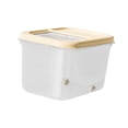 thumbnail image 2 of Contenedor de almacenamiento de arroz, contenedor de alimentos secos, contenedor de cereales sellado de gran capacidad con taza medidora para granos 45cmx31cmx23cm, 2 of 10