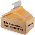 thumbnail image 1 of Perchas para ropa DEDU, 15 unidades, 44 cm de ancho, 1 of 7