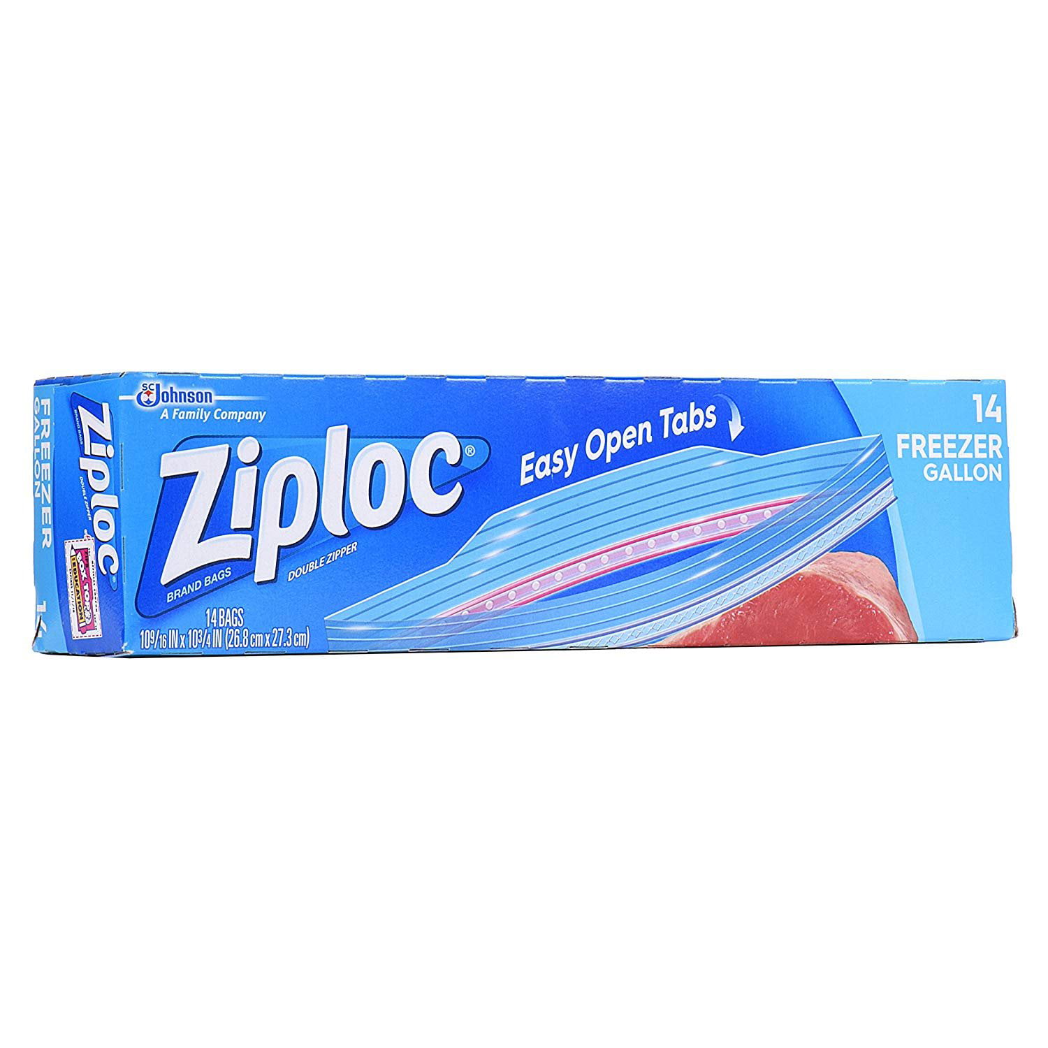 Ziploc Freezer Bags, Heavy Duty, Double Zipper, Quart, Plastic Bags