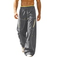 thumbnail image 2 of Ayolanni Men's Cargo Pants Straight Loose Woven Twill Athletic Pants with Pockets Gray Pant for Men L, 2 of 9