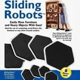 thumbnail image 5 of CHOK Sliding Robots Furniture Sliders Smooth Furniture Sliders 8 Piece Set Black 1.2 lb, 5 of 5