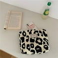 thumbnail image 1 of Student Stationery Bag Casual Zipper Pouch Wallet Makeup Bags Large Capacity Makeup Bags Women Toiletry Bag Korean Storage Bags Travel Organizer Checkerboard Cosmetic Bags BEIGE LEOPARD, 1 of 8