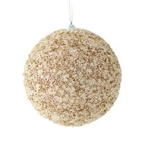 hulanddfd 5.9'' Christmas Ball Ornaments - Champagne-colored Large Christmas Ball, Shatterproof Colored Ball for Xmas Tree Glitter Hanging Balls for Xmas Wedding Party Decor