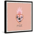 thumbnail image 2 of Marmont Hill Heart on Fire Framed Painting Print, 2 of 6