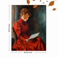 thumbnail image 3 of UXIEQU Victorian Lady Reading Canvas Wall Art Print 15.75x11.81 Inches, 3 of 8