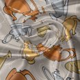thumbnail image 5 of Ambesonne Tea Party Valance Pack of 2, Muted Tones Teapots Art, 54"X18", Warm Taupe Multicolor, 5 of 5