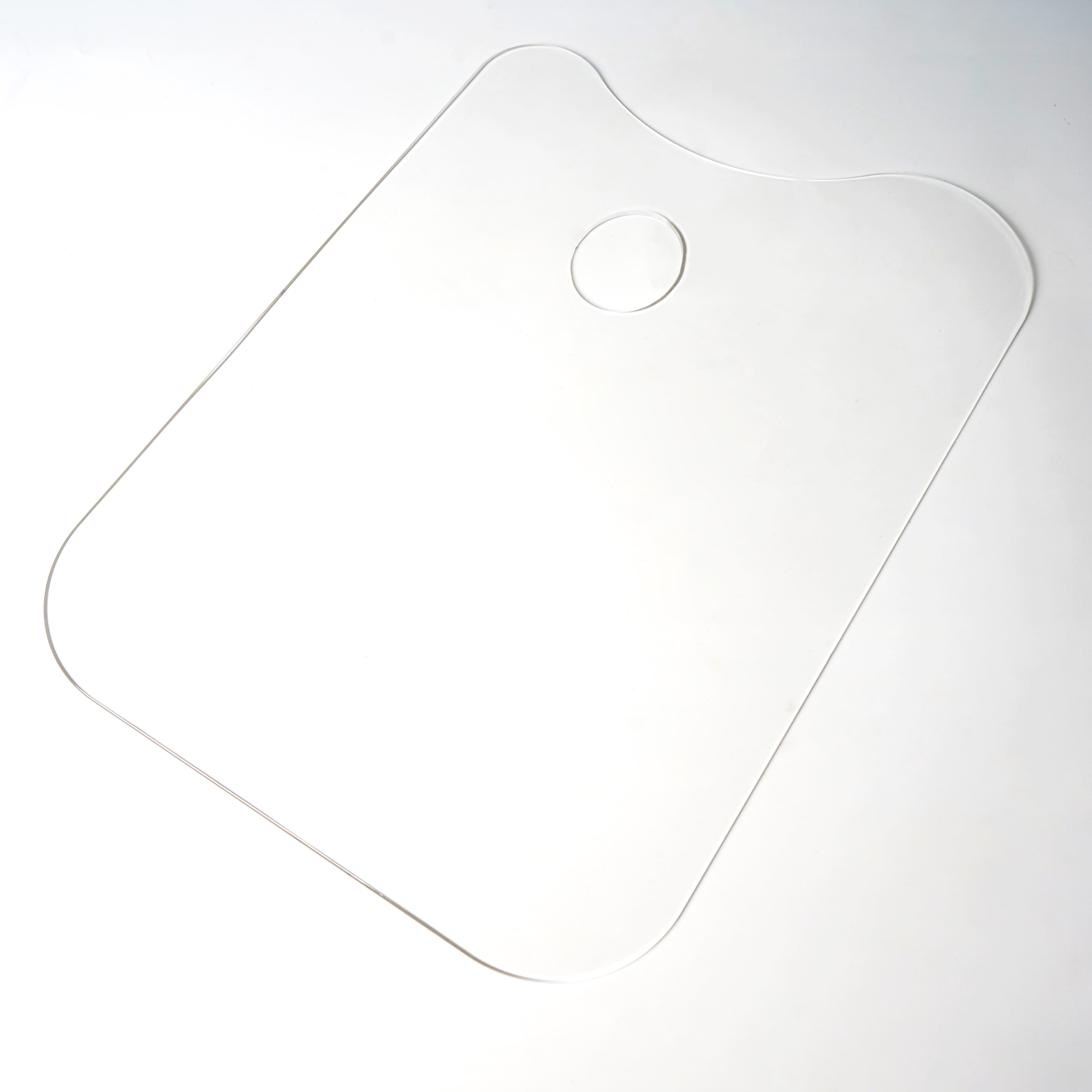 Transparent Rectangular Palette by Artist's Loft - 14.4 Inch Acrylic Palettes with Thumb Hole – Easy-to-Clean - Durable Surface – Ideal for Acrylic - Oil - and Watercolor Painting - 12 Pack