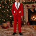 Halco Santa Suits Hiijoy Boys Santa Suit Outfits Lapel Blazer Dress Pants Set 2Pcs Formal ...