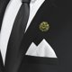 thumbnail image 5 of Pin de boutonniere de flor Uxcell para hombres, flor de camelia para traje de boda y fiesta verde, 5 of 6