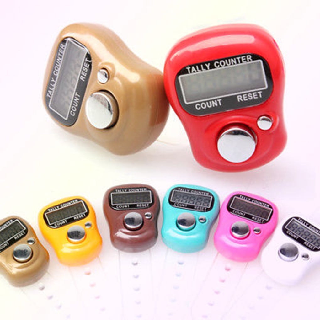 Useful Electronic Row Counter Finger Ring Digit Marker LCD Tally Digital Counter