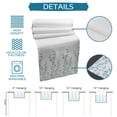 thumbnail image 7 of Table Runner Dresser Scarves 72 Inch Long, Summer Botanical Turquoise Leaves Linen Dining Table Runners Natural Foliage Plant on White Tabletop Scarf for Wedding Holiday Party Kitchen, 7 of 7