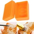 thumbnail image 6 of Soimiss Orange Bathroom Soap Holder with Lid Made of Silicone, 6 of 7