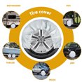 thumbnail image 2 of pitrice 4 Pieces Car Tire Dust Cover Portable Waterproof Vehicle Wheel Protector Weatherproof Universal Trailer Sleeve Silver 82x30cm, 2 of 9