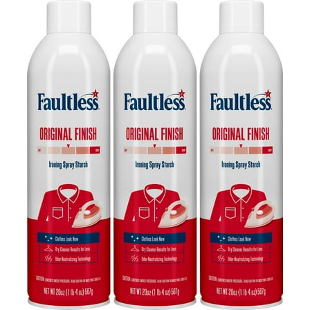 Faultless Original Finish Ironing Spray Starch (3 Pack)