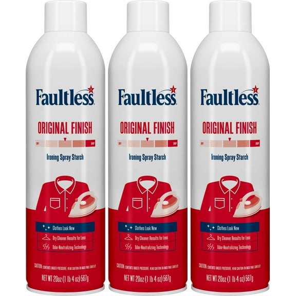 Faultless Original Finish Ironing Spray Starch (3 Pack)
