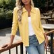 thumbnail image 5 of Neewe Cardigan Knit for Women Comfy Lightweight Trendy Long Sleeve Lapel Collar Button Down Casual Cardigans, 5 of 7