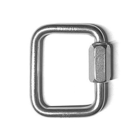 US STAINLESS Stainless Steel 316 Square Quick Link 1/4" (6mm) Marine Grade
