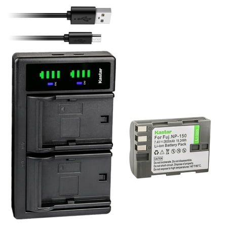 Kastar 1-Pack Battery and LTD2 USB Charger Replacement for Fujifilm NP-150 NP150 FNP150 Battery Fujifilm BC-150 BC150 Charger Fujifilm FinePix IS Pro FinePix S5 Pro FinePix S5 Pro FinePix IS Pro