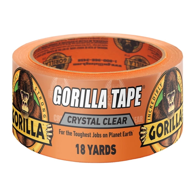 Cinta GORILLA Crystal Clear 4,8 cm x 16,5 m resistente a la intemperie