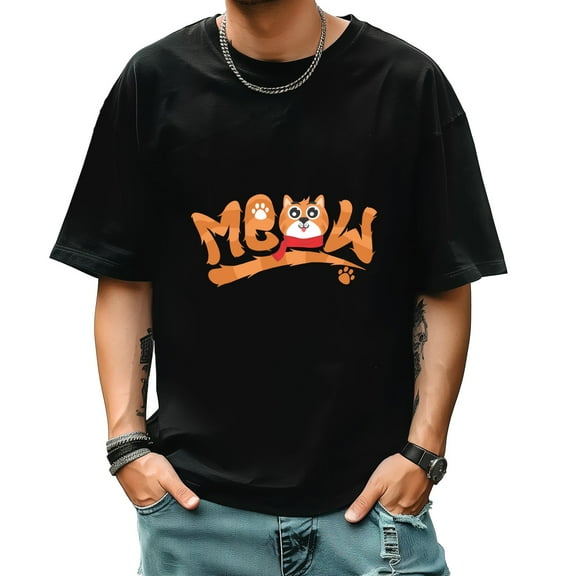 Graphic Tees for Men Summer New Print Casual Tee Fashion Trend Sports Shirt Select