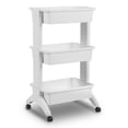 thumbnail image 2 of Sterilite 3 Tier Utility Rolling Organization Cart Storage Bins, 12 Pack, 2 of 10