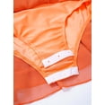 thumbnail image 7 of iiniim Girls Sparkly Figure Skating Sleeveless Ruffle Tiered Skirt Shiny Ice Skating Dress Dancewear Orange 4, 7 of 7