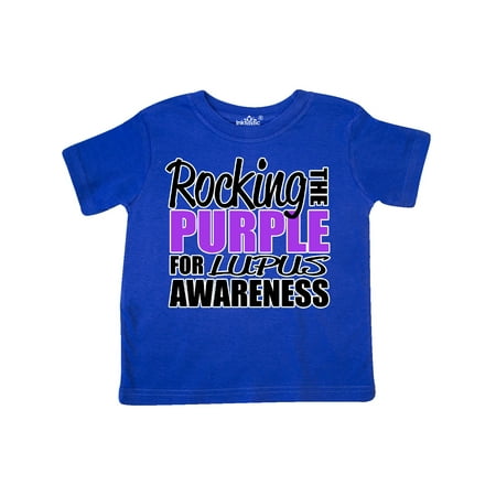 

Inktastic Rocking The Purple for Lupus Awareness Gift Toddler Boy or Toddler Girl T-Shirt