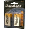 Ultralast 9V Alkaline Battery Retail Pack - 2-Pack