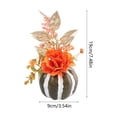 thumbnail image 3 of WNEXOPE Artificial Pumpkin Maple Leaves Arrangement, Fall Table Centerpiece Decor for Thanksgiving Halloween Party, Handcrafted Home Ornament, 3 of 6