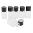 thumbnail image 2 of Yinanstore 10X 6 Pieces Clear Refillable Empty Essential Oil Makeup Bottle 10ml Black Cap, 2 of 6