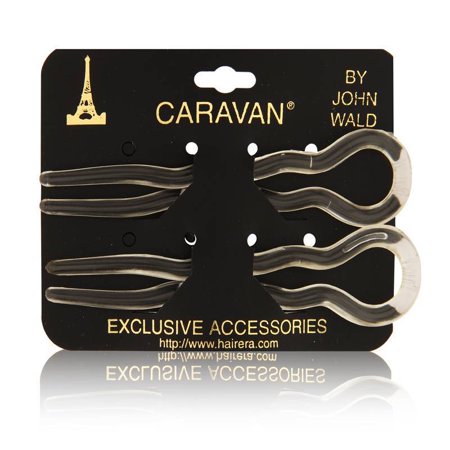 Caravan Large Clear Crink Hair Pins Model No 7465 2 Walmart Com