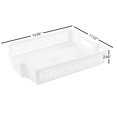 thumbnail image 4 of Xowine 6-Pack Stacking Plastic Paper Basket Trays, Stackable Paper Baskets for Classroom, White, 4 of 4