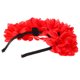 thumbnail image 5 of 1 diadema de flores para novia, hermosa diadema de flores para boda, accesorio para el cabello (rojo), 5 of 6