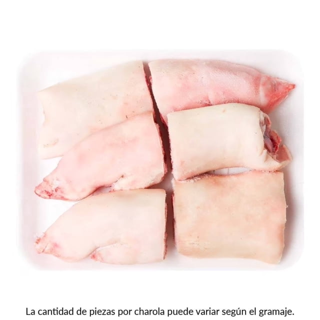 Manitas de cerdo por kg peso aprox por charola 700 g