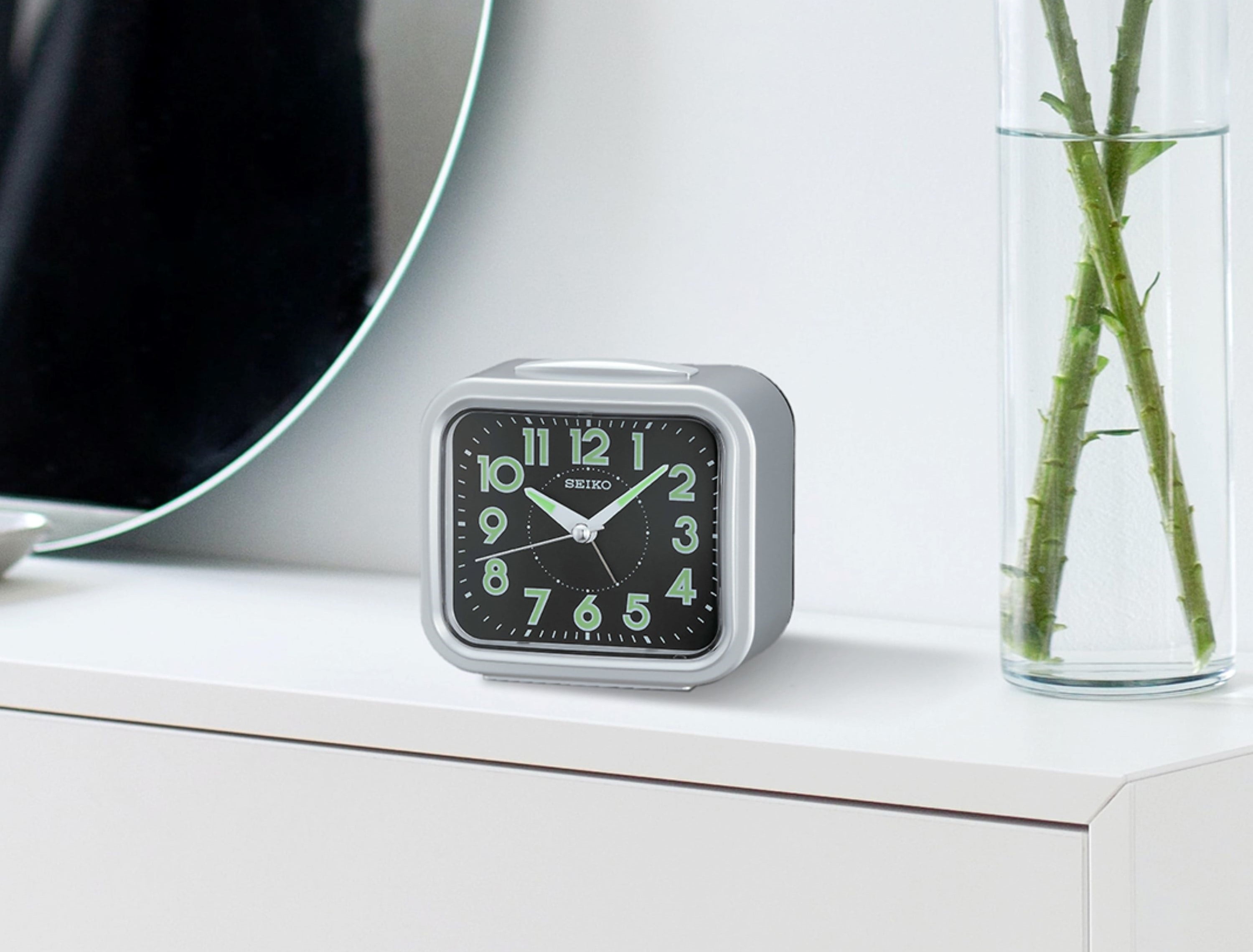 SEIKO - nori Seiko Nori 4 inch Alarm Clock w/ Bell, Snooze, Dial Light