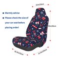 thumbnail image 3 of Wukai Winter Skiing Snowflakes Full Set Car Seat Covers with Soft Padding Universal Auto Front Seats Protector and Cushion Mat, 3 of 5
