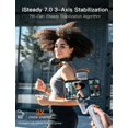 thumbnail image 4 of hohem iSteady XE Ultra-Light Foldable 3-Axis Smartphone Gimbal Stabilizer with Magnetic Fill Light (3 Color Modes, 10 Brightness Levels) - One-Button Start, 8H Battery, iSteady 7.0 Stabilization for, 4 of 6