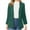 Green, variant on Work Blazers for Women Office Professional Casual Button Blazer Solid Color Long Sleeve Blazer Lace-up Pocket Blazer