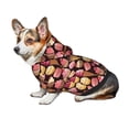 thumbnail image 7 of Fotbe Ice Cream Cake Print Small Dog Sweater Hoodies Pet Grey Hooded Soft Fleece Sweatshirts with Pocket Fall Winter Puppy Cat Sweaters Warm Clothes-Small, 7 of 7