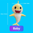 Baby Shark Plush Toy Flashing and Singing Stuffed Animal for Kids