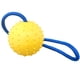 thumbnail image 2 of KAKOWELY Pelota de goma para mascotas con cuerda, juguete masticable para perros, juguete de dentición de goma, pelota para limpiar los dientes, 2 of 5