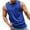 Blue, variant on Xuniizn Tank Tops Men Casual Solid Color Workout Tank Tops Round Neck Sleeveless Shirts Gym Tank Tops, M-4XL