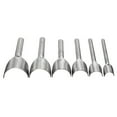 thumbnail image 1 of xinxixnxx 6pcs Half-Round Shape Hole Chisel Graving Stitching Punch Tool DIY Handmade Leather Craft Tools, 1 of 9