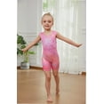 thumbnail image 2 of Gymnastics Leotards for Girls Sparkly Hearts Ballet Unitard with Shorts One-Piece Biketards Outfits for Toddler 2-8T, 2 of 6