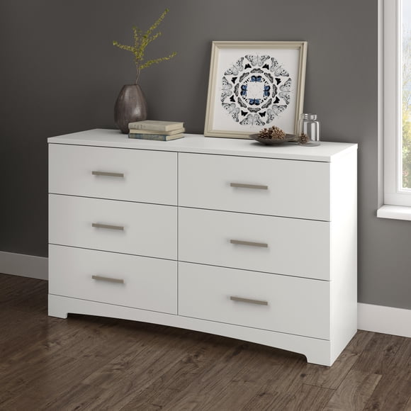 South Shore Gramercy 6-Drawer Dresser for Adult, in Pure White